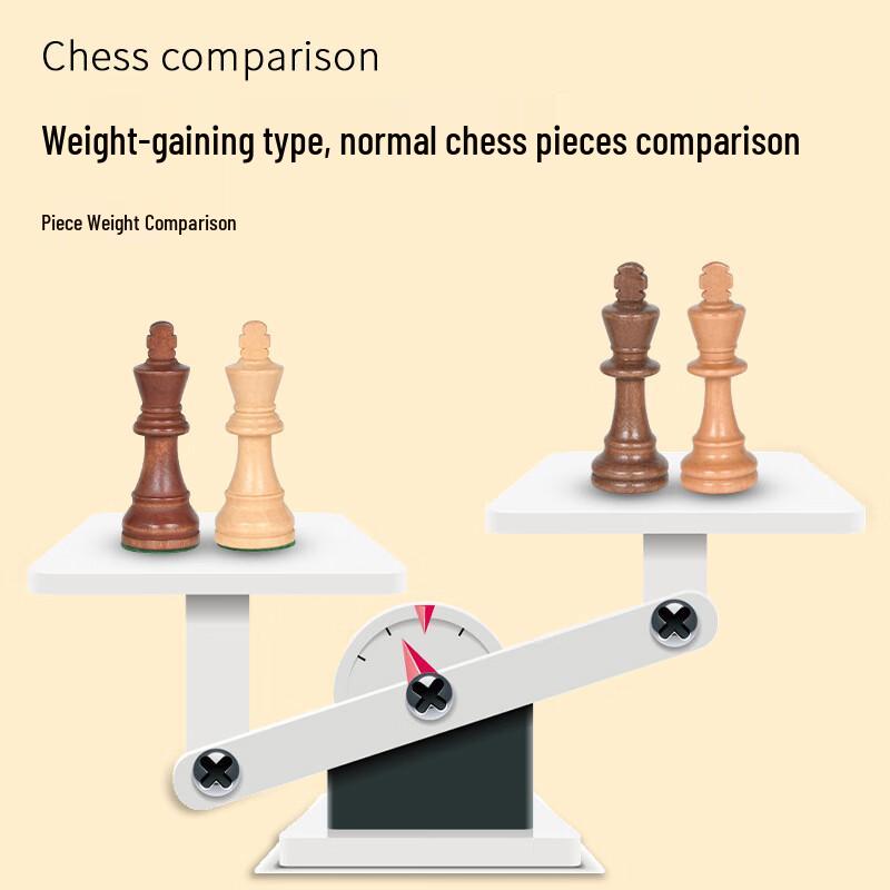 Brangdy Premium Weighted Chess Pieces - 3.75 Inch Wood Set