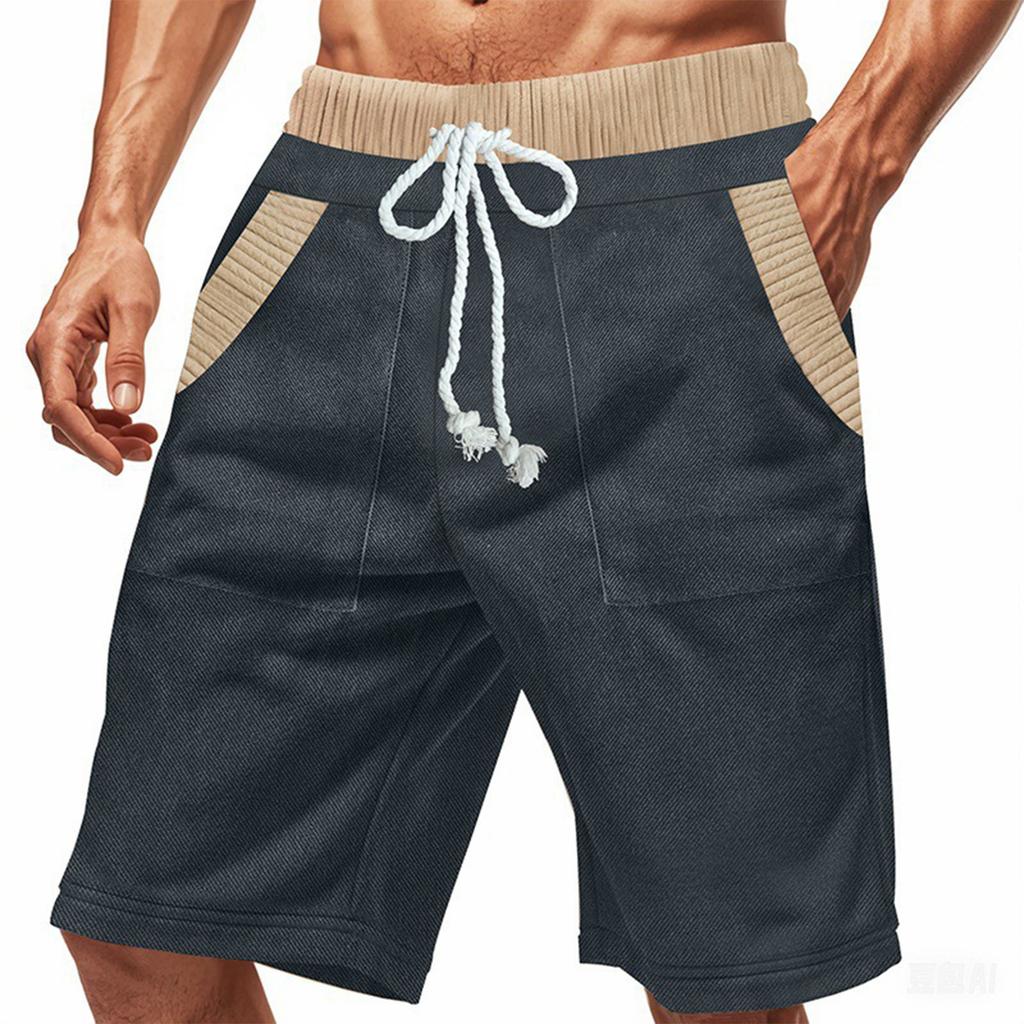 Men'S Fashionable Sports Pants Damaged Casual Shorts