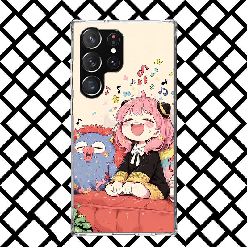 S-Spy Family Anya Phone Case for Samsung Galaxy S26 S25 Edge S24 S23 Ultra S22 Plus S21 FE S20 + Soft Cover Print Fundas Galaxy