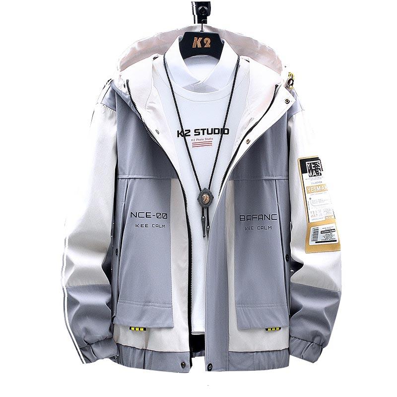 

Куртка осенняя мужская куртка повседневная мужская куртка с воротником-стойкой плюс размер пальто 8XL XXXXL