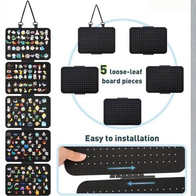 New Hanging Storage Pouch Brooch Display Felt Display Tray Wall Mounted Organizer For Pins Shoe Charms Jewelry Accessory Racks