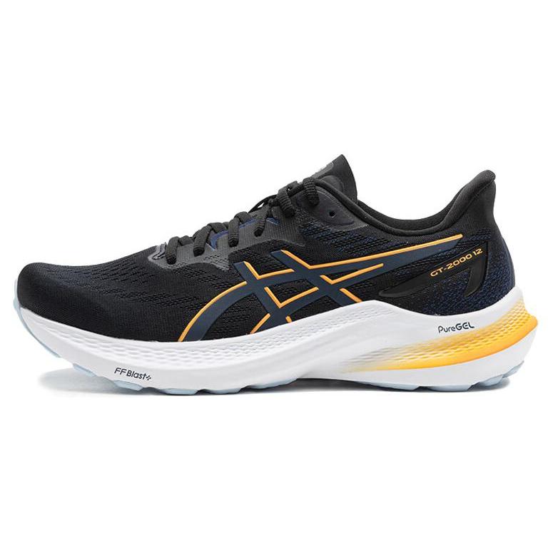 New Asics GT 2000 12 Black Fellow Yellow 1011B691-005