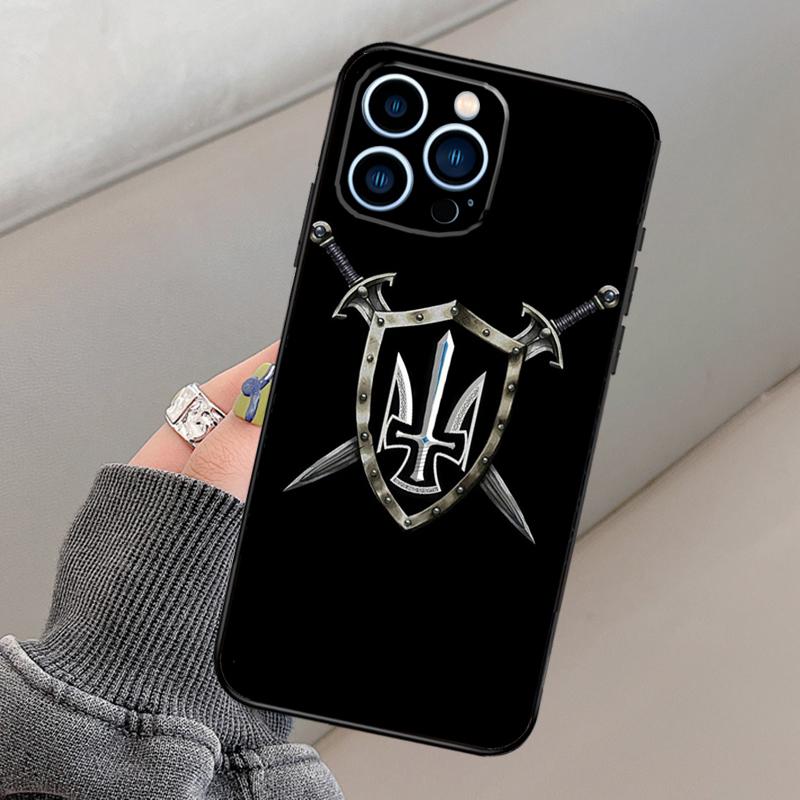 Ukraine Flag Phone Case For iPhone 17 Pro Max 16 15 13 12 11 14 Pro Max Plus Mini 16e 17 Air Funda Cover