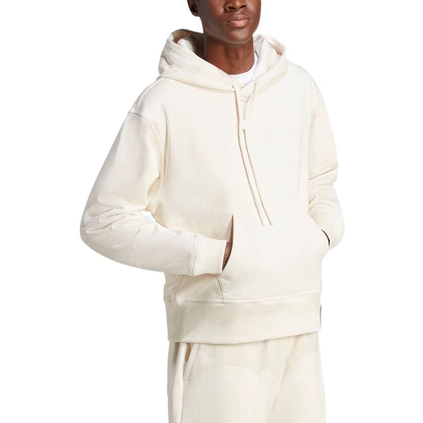 Adidas Lounge Heavy French Terry Hoodie Unisex Hoodies Beige IC4081