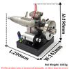 OS32 Engine DIY Modified Engine Model  with Base Motor Piston Rings Desktop Ornament Model Toy Metal Miniature Engine Model