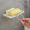 Drainage Shelf Wall Mounted Soap Box No Punching Wall Mounted Soap Rack Shelf Waterproof High-end Design Soap Holder