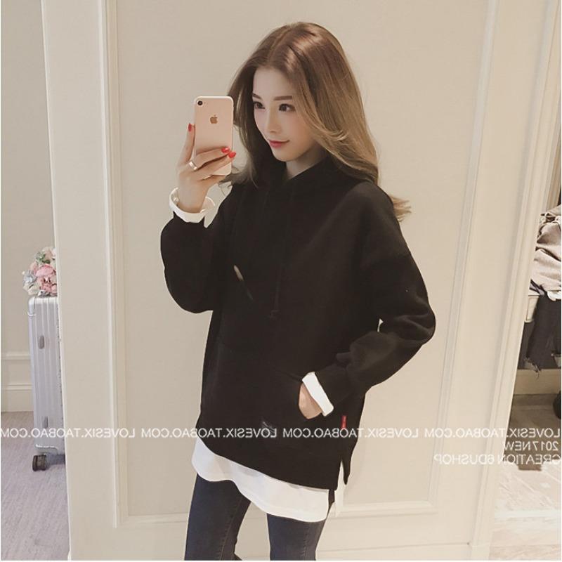 

Свободный свитер с капюшоном, пуловер XXL чёрный