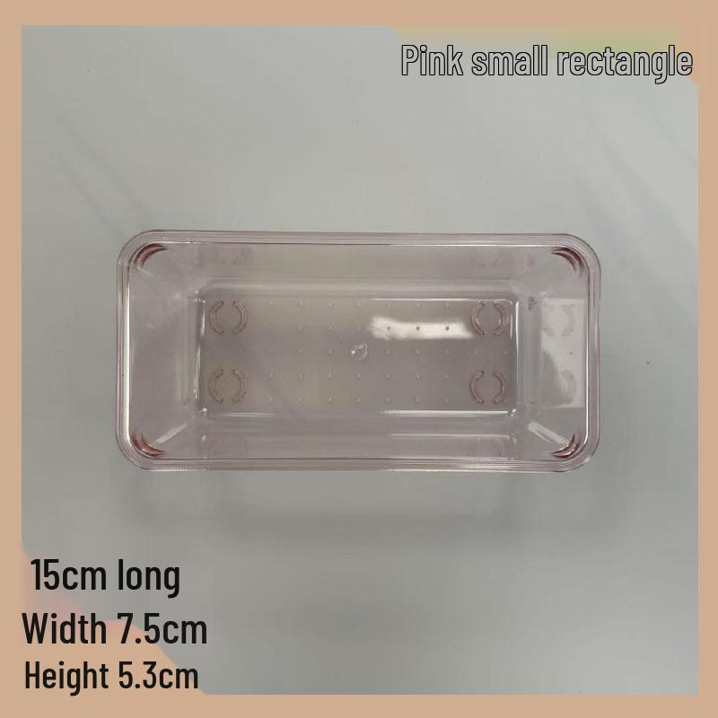 Acrylic Multi-layer Transparent Desktop Organizer with Drawers for Stationery and Makeup