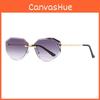Uv400 Womens Polygon Sunglasses With Gray Lenses For Outdoor Sports And Fashion