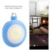 Mini COB LED Super Bright Round Camping Lights Outdoor Night Lamp with Hook((Blue)