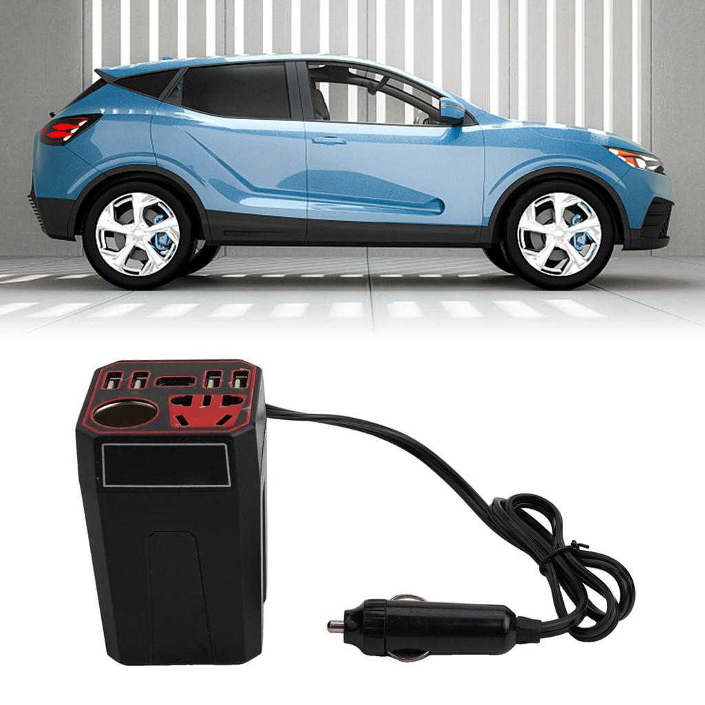 Car Power Inverter 200W 12V to DC220V Fast Charger for Home Devices