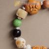 Yi Ming Xian Yuan Star Moon Bodhi Prayer Beads: Creative DIY Persimmon Peanut Wooden Couple Bracelet for Good Fortune, 0.8