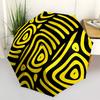 1pc Abstract Art Optical Illusion Automatic Folding Umbrella Portable Collapsible 8-Rib Umbrella for All Seasons, Casual Outdoor Accessory, B74