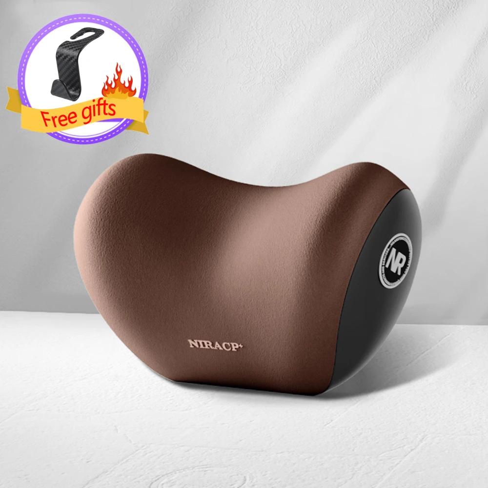 Car Neck Lumbar Support Cushions Rest Headrest Car Memory Breathable Travel Guard Car Lumbar Pillow Interior Accessories