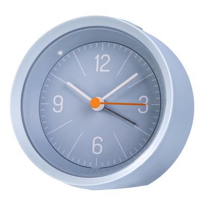 Electronic Alarm Reliable Cute Clear Panel Analog Alarm Clock for Bedrooms Shelf Desk Blue