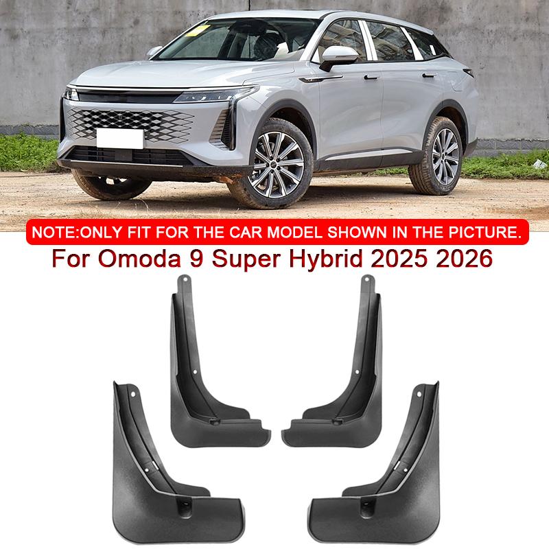 Car Styling For Omoda 9 Super Hybrid 2025 2026 ABS Car Mud Flaps Splash Guard Mudguards MudFlaps Front Rear Fender Accessories