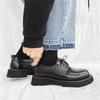Casual Derby Men's Shoes Classic minimalist thick bottom style Outdoor Trendy Party Youth Office lace-up Hot selling Daily shoes