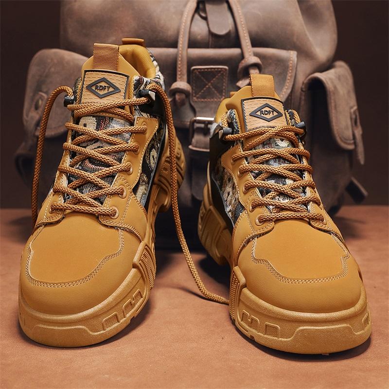 Модные мужские высокие ботинки Martin в британском стиле — фото 12