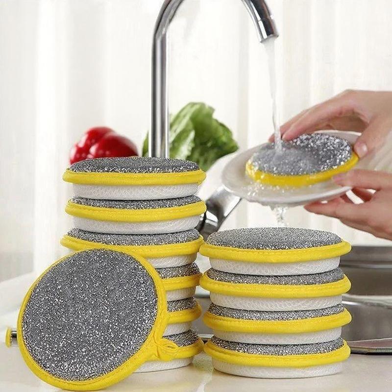 Esponja para Lavar Platos Reutilizable Lavable Esponjas Doble Cara Esponja Mágica Para Lavar Platos Cosas Útiles para Cocina Herramientas de Limpieza
