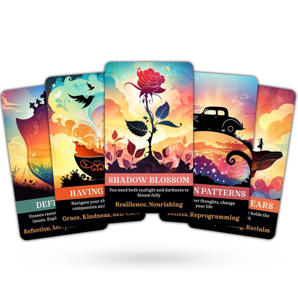 Schattenarbeit Orakel Innere Heilung Orakel Orakel Karmische Heilungsenergiekarten Karten, Deck, Anfänger Selbstreflexionsdeck, Klärung, [Produkt]