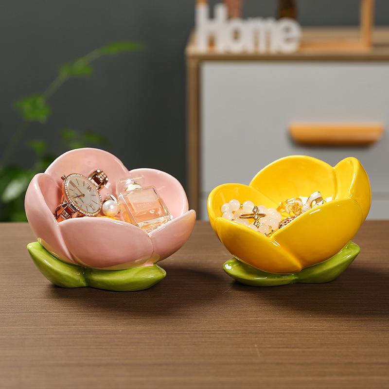 Tulpenblume Keramik Schlüssel- & Schmuckhalter - Nordische Wohn- & Schlafzimmerdeko