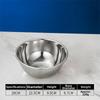 Stainless Steel Soup Bowl 12/14/16/18/20/22/24cm Mixing Basin  Salad Mixing Bowls