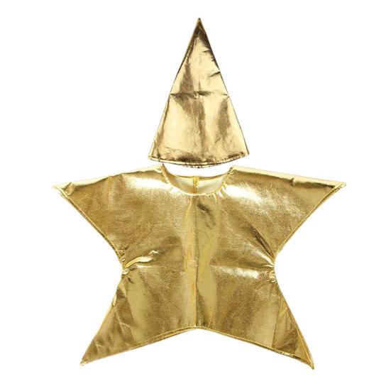 Stříbrný/Zlatý kostým Betlémské hvězdy pro děti Vánoční scéna Cosplay kostýmy pro nedělní školu Církevní potřeby