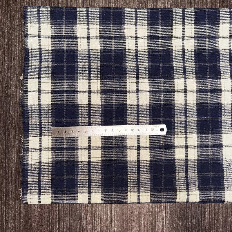 Children's Twill Plaid Flannel Shirt Fabric - Yarn Dyed, Brushed Cotton