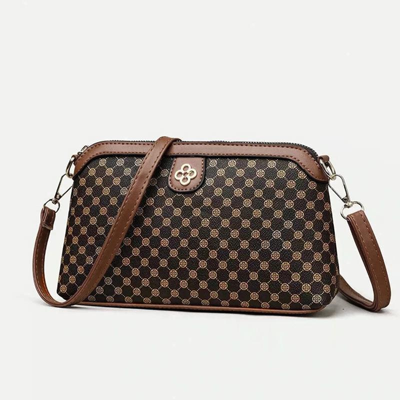 New Bohemian messenger bag popular ethnic design women s bag shoulder bag splicing color oblique коричневый