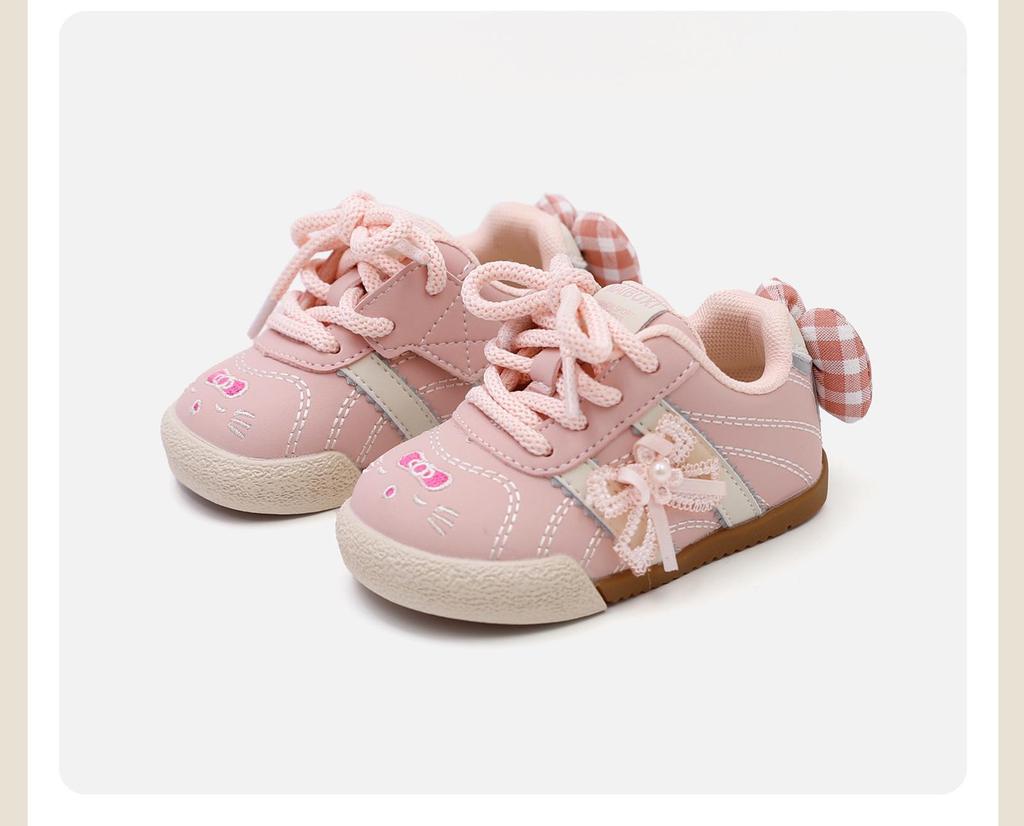 2026 Spring Baby Girls' Cute Fashion Non-slip Pre-walking Soft Sole Casual Shoes