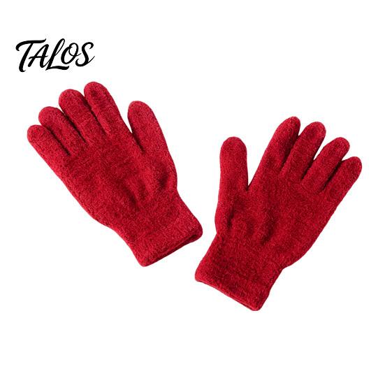 Anti Cold Windproof Mittens Winter Warm Coral Fleece Gloves for Women, Soft Five Finger Solid Color Accessories Gloves, Thermal Autumn Breathable Hand