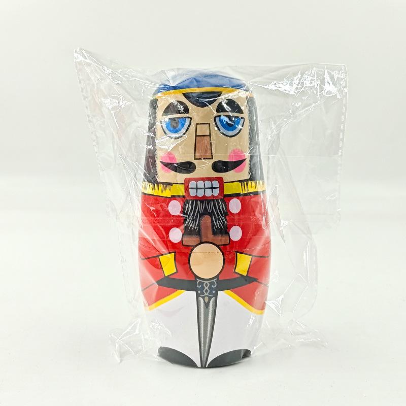 

Русские матрешки - пять солдатиков из ореха, креативные деревянные украшения для дома