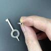1 PCS American Universal Flat Key Blanks Standard Configuration Law Enforcement Handcuffs Lock Key Steel Keyring