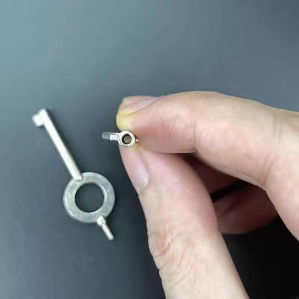1 PCS American Universal Flat Key Blanks Standard Configuration Law Enforcement Handcuffs Lock Key Steel Keyring