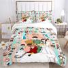 Spy X Family Girl Anya Bedding Sets Comforter Quilt Bed Cover Cartoon Duvet Cover Pillowcase Kids Adult Size Home Textiles