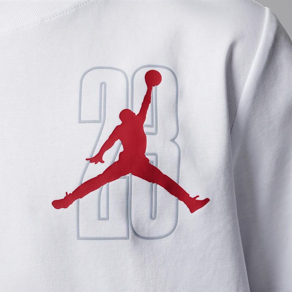 Jordan T-Shirt Triangle Offense Casual Crew Neck Short Sleeve Kids Tops White II3102-100