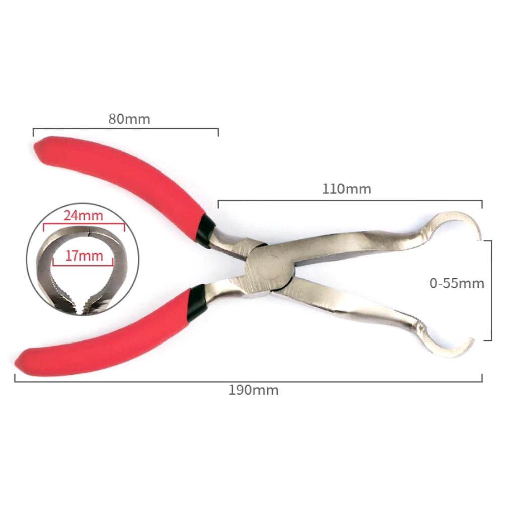 Automobile Steel Wire Pliers, Cylinder Pressure Wire Spark Plug Clamp High-Voltage Wire Puller