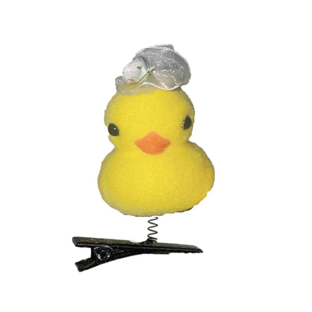 Flower Chicken Side Barrettes Bowknot Cartoon Duckbill Clips Fashion Duck Hair Clips  Kids/Children