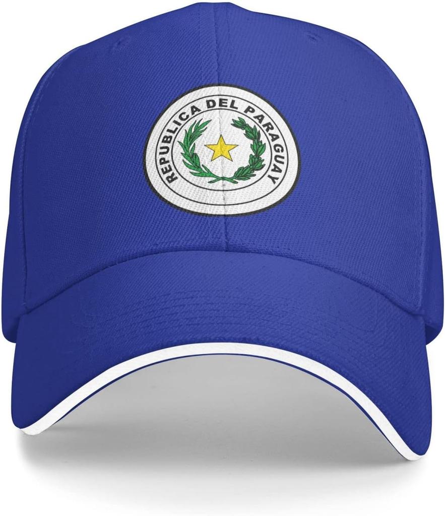 Coat of Arms of Paraguay Baseball Cap Polyester Adjustable Outdoor Sun Hat for Men Women