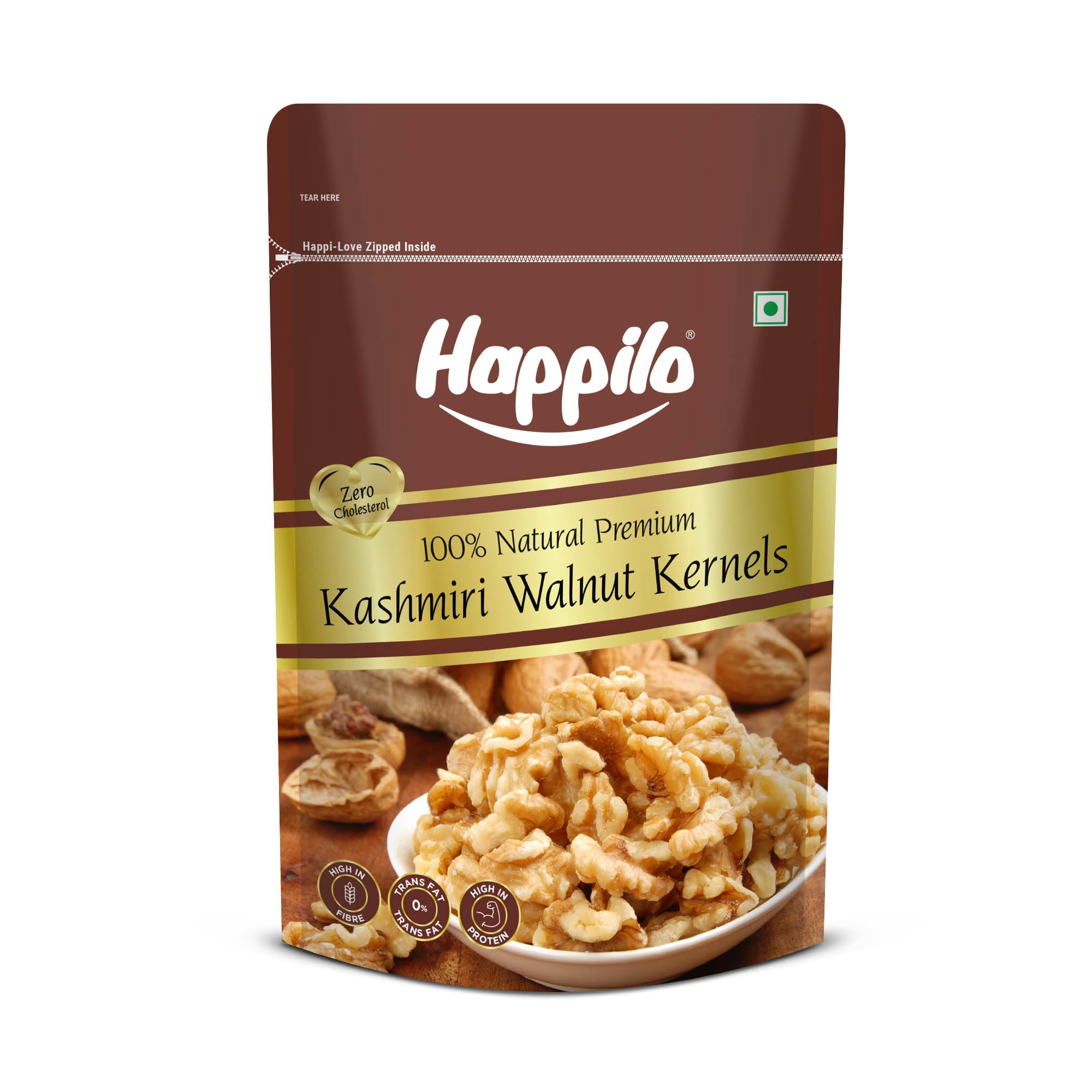 Happilo Premium Kashmiri Walnut Kernals 200g | Walnuts without Shell | Akhrot Giri | Dry Fruits, Healthy Snacks | Natural Kashmiri Walnut Kernels