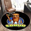 Wooden Character,Sahur Theme Chair Mat Round Rug Office Carpet, Non Slip, Suitable for Living Rooms, Bedrooms Decor.1205446a