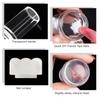 1/3/5pcs Nail Stamping Plates Pure Clear Jelly Nails Art Stamper Scraper Set Print Silicone Marshmallow Design Manicure Tool
