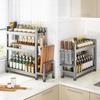3-Tier Stainless Steel Kitchen Spice Storage Rack