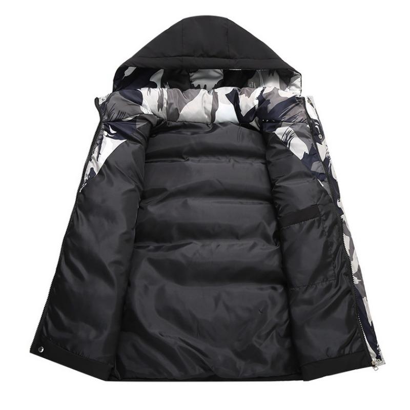 Mens Thickened Warm Casual Sleeveless Cotton Padded Vest Winter Autumn Fashion Outerwear
