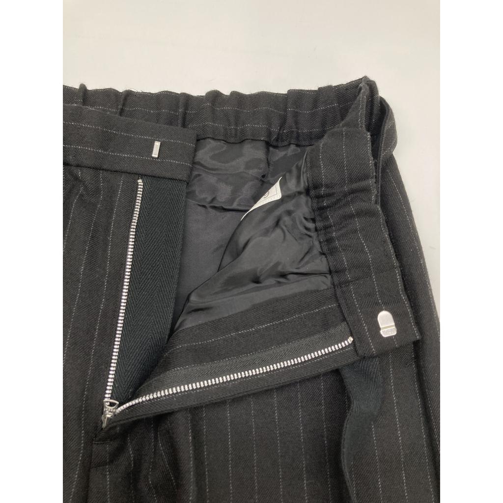 sacai 24-03479M Black Chalk Stripe Pants Bottoms 1 blackUsed