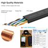 Senetem LAN Cable 3m CAT6 Flat LAN Cable Category-6 High Speed ??LAN Cable CAT6 Compliant Ethernet Cable RJ45 Soft Slim Black