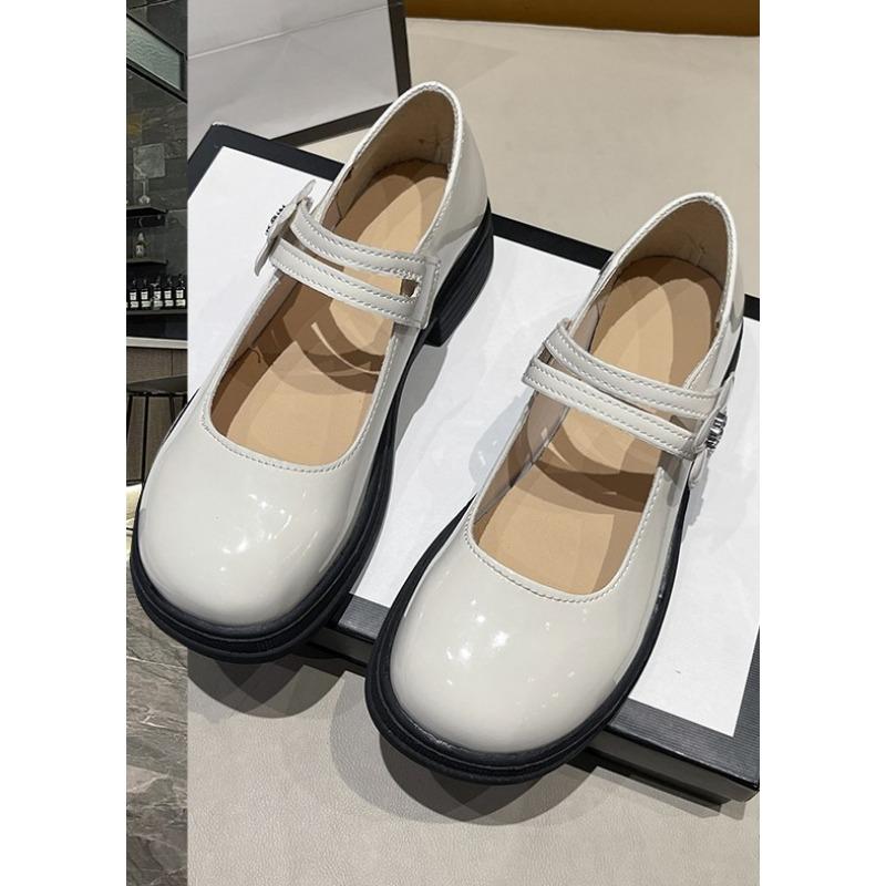 New Thick-soled Women's Single Shoes and Large-headed Shoes