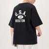 New Balance Boston Tee Asia Sizing 'Black White' Men's AMT22391-BK