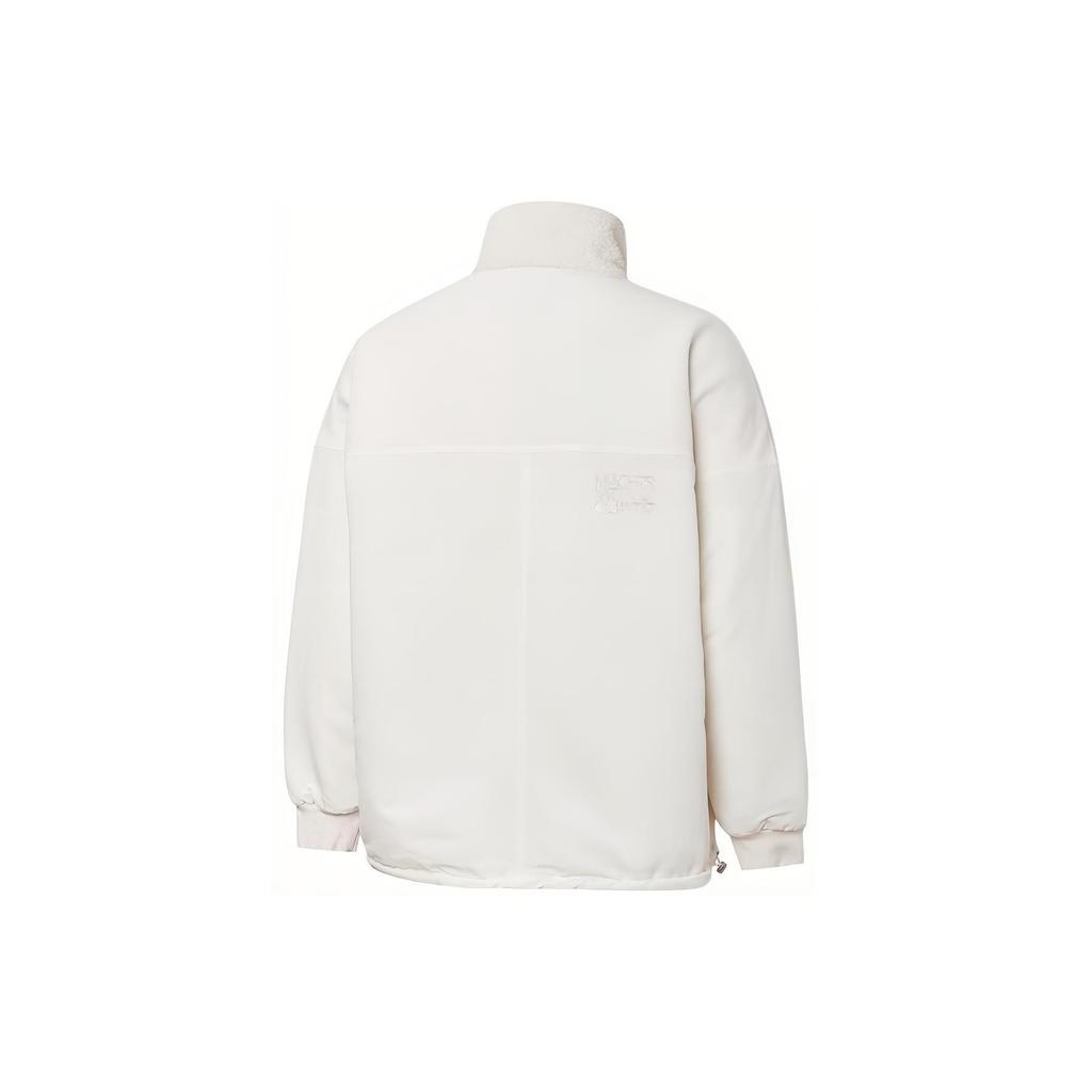 Puma Mmq Lamb's Wool Reversible Stand Collar Jacket Couple Style White Men's 534744-65