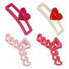 Women Hair Claw Hollow Heart Design Strong Hold Non Slip Hairpins Back Head Shower Hair Clips Hair Accessories